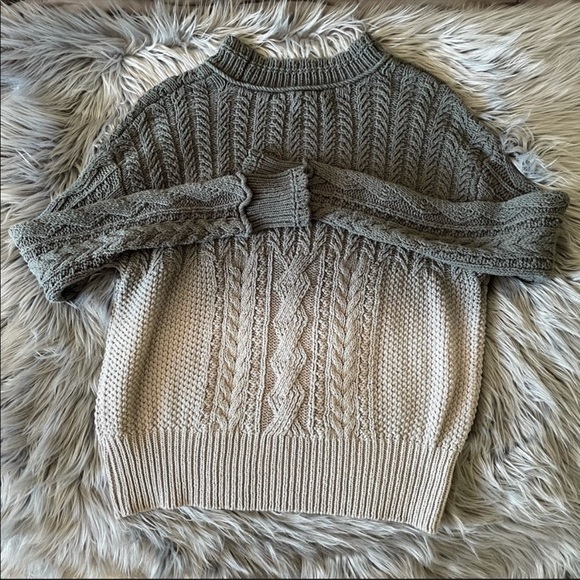 NWOT ANTHROPOLOGIE marci dip-dyed cable knit sweater - Picture 3 of 7